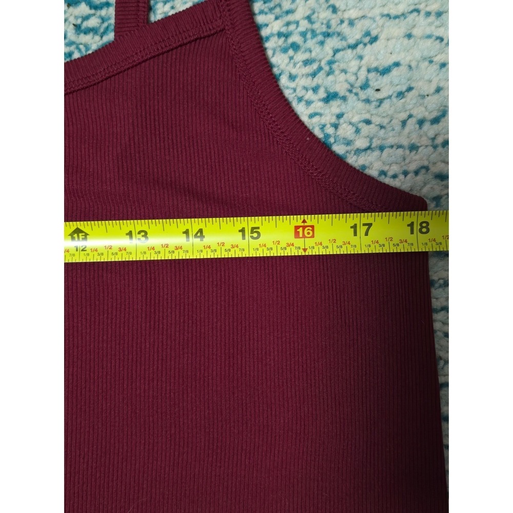 Set of 3 XXL 19 Ribbed Tank Top Bundle Sleeveless Maroon Blue Mustard (T) - Picture 6 of 13
